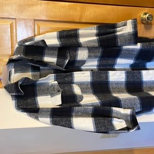 Womens plus size flannel shacket
